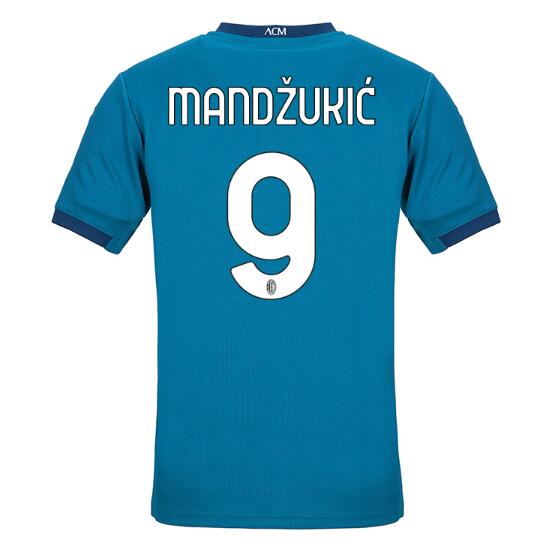 AC Milan Football Kit Third Soccer Jersey MANDŽUKIĆ #9 2020/21